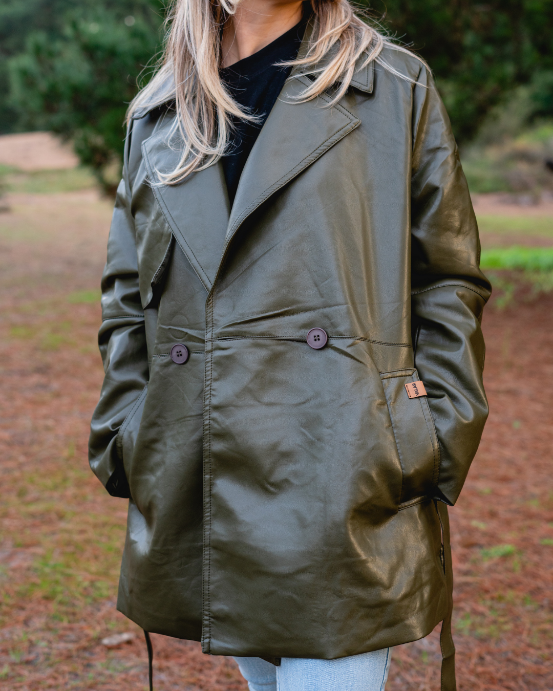 CHAQUETA VALAR CUERO VEGANO