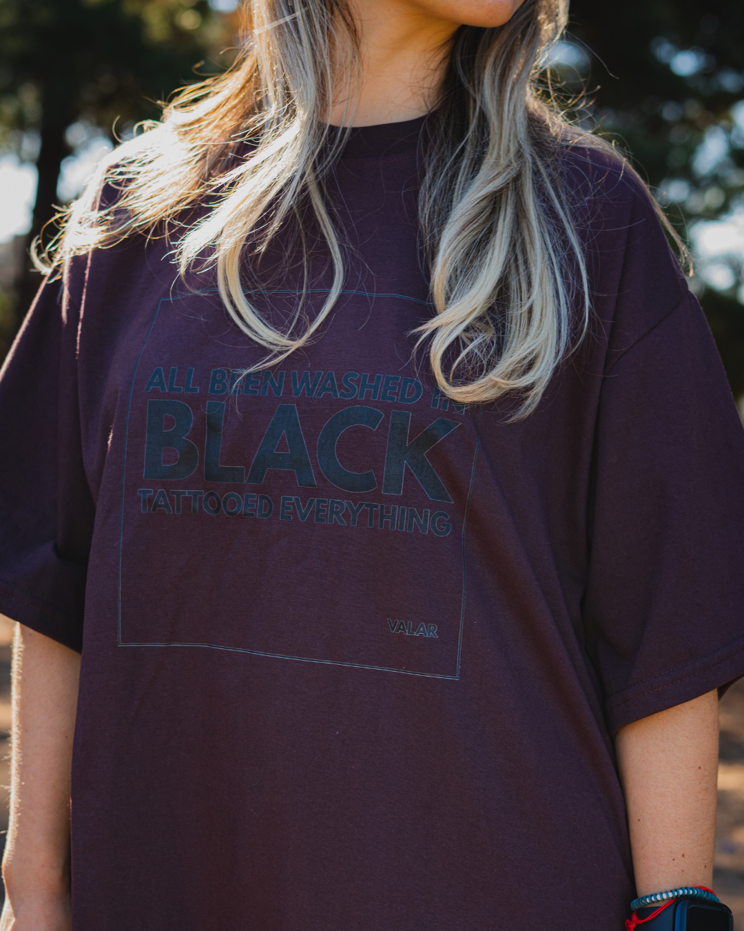 POLERA URBAN ROCK BLACK OVERSIZE UNISEX