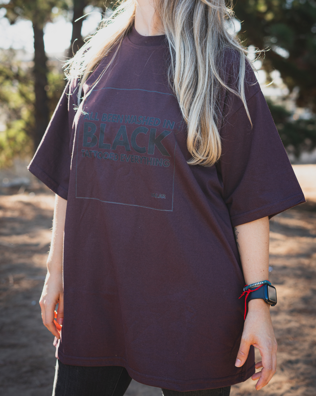 POLERA URBAN ROCK BLACK OVERSIZE UNISEX
