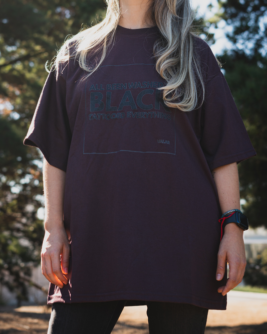 POLERA URBAN ROCK BLACK OVERSIZE UNISEX